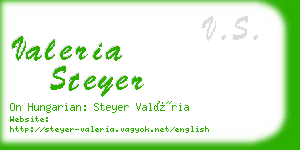 valeria steyer business card